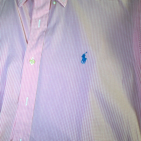 Ralph Lauren Men's Checkered and Solid Dress Shirts x5 - Picture 6 of 7